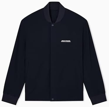 Armani Exchange A|X Drawstring Cicle Logo Zip-up Nylon Jacket, L
