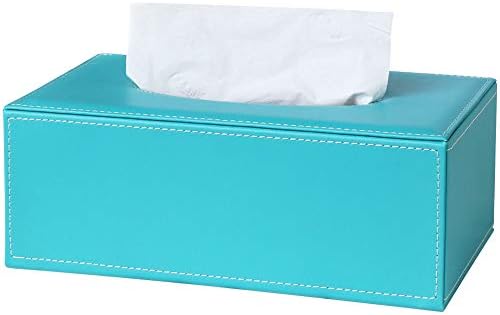 GORESE - Funda rectangular de piel para caja de pañuelos: Amazon.es: Hogar