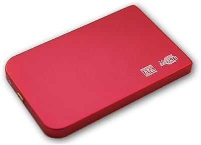 Tool Free Premium Quality 2.5 Sata to USB Hard Drive Caddy HDD Enclosure Case PC and Laptop (Red)