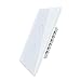 LIVOLO Wall Touch Light Switch with LED Indicator White US Standard AC 110-250V 2 Gang 3-Way Switch,Suitable for 1 Gang Wall Box