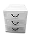 Decor Hut 3 Drawer Plastic Organizer with Easy Pull Out Drawer with Durable Handle - Great for Storing Sewing Art and Crafts Beading Office Supply School Supply