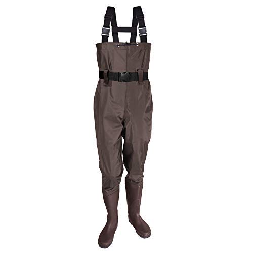 KOMEX Chest Waders Upgrade Fishing Boots Waders Hunting Bootfoot with Wading Belt Waterproof Boots Breathable Nylon and PVC Wading Boots for Men and Women - Thumbnail 2