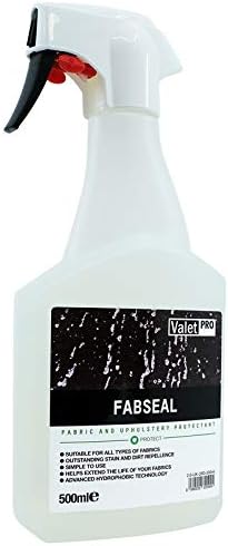 ValetPRO Fabric Sealer, Fabric Car Interior Protector, Creates Instant Hydrophobic Coating to Guard Against Spills - 500ml Spray Bottle