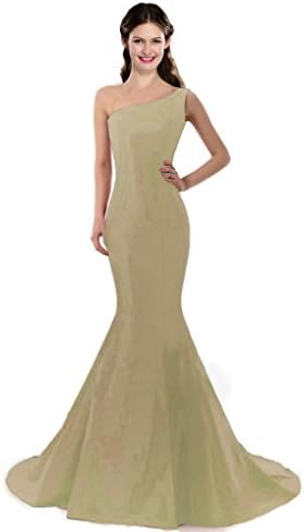 COLOREDRESS Color E Dress Design Brief Elegant Mermaid One-Shoulder Evening Dress