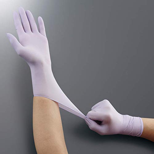 Kimberly Clark Lavender Nitrile Exam Gloves (52819), Thin Mil, 2.8 Mil, Ambidextrous, 9.5”, Large, 250 / Box