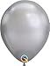 Qualatex Silver Chrome Metallic 11 Inch Latex Balloons 25 Count