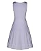 KILIG Women's Casual V Neck Solid Sundresses Aline Sleeveless Summer Midi Dress with Pocket (B2-White, X-Large)