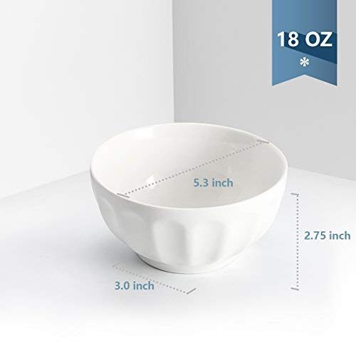 3 Sweese+1111+Porcelain+Fluted+Bowls