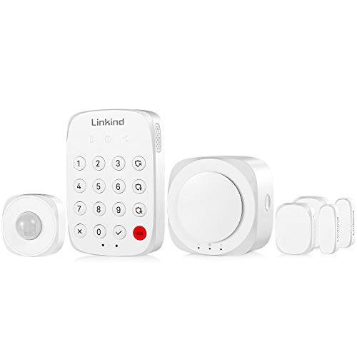 Linkind Smart Home Security System Starter Kit, APP/Keypad Control