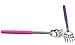 SinLoon(2- Pack Extendable Telescopic Scratcher Handle, Bear Claws Metal Back Scratchers/Hand Massager/backslap with Rubber Handles（Purple and Pink