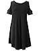 URBANCLEO Womens Off The Shoulder Elong Tunic Top Mini T-Shirt Dress (S-3XL)