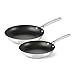 Calphalon Classic Stainless Steel Cookware, Nonstick Fry Pan, 2-piece