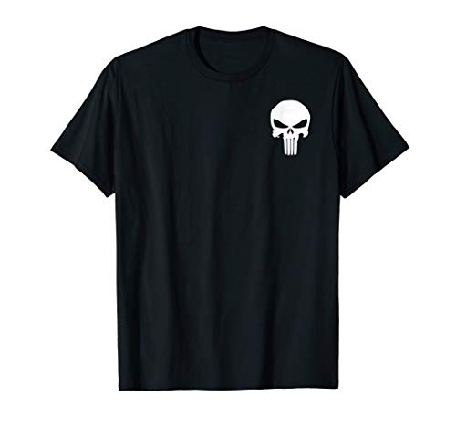 MarvelPunisher Skull Symbol Pocket Graphic T-Shirt T-ShirtOEKO-TEX STANDARD 100