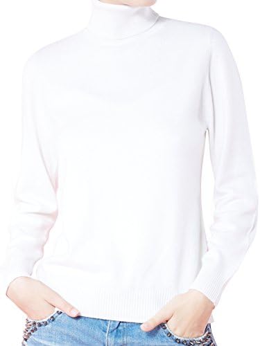 LONGMING Women's Cashmere Slim Fit Turtleneck Long Sleeve Winter Pullover Wool Sweater Tops