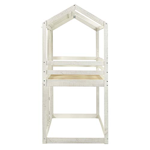 Deer Blind House Bunk Bed Twin Over Twin Bunk Bed for Kids, Toddler