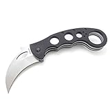 MASALONG Big White Shark Claw Folding Teeth Knife (Stone wash Fox)