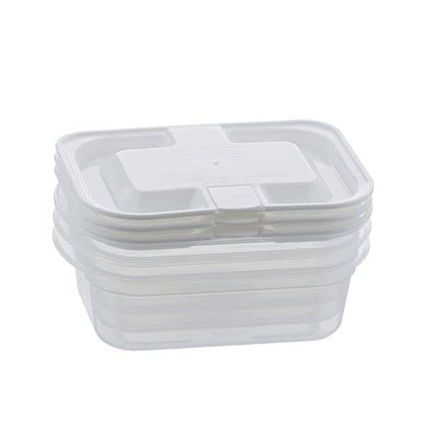 ベストコ 抗菌 抗ウイルス 電子レンジ 保存 容器 蒸気弁付き 洗いやすい MA-3203 ホワイト 200ml 3個組