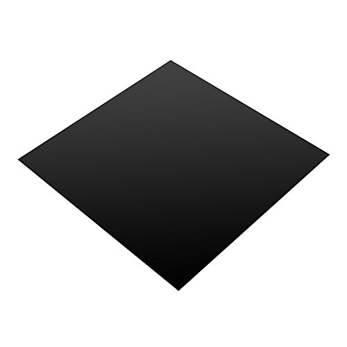 EsportsMJJ 200x200x0.6mm Black Silicone Rubber Sheet Self Adhesive Pad High Temperature Plate Mat