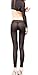 Zukzi Women's Stretchy Sexy See Through Leggings Sheer Leggings Clubwear, Black, US 6
