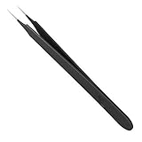 Bhbuy Professional Ingrown Hair Splinter Tip Tweezers Anti-magnetic Straight Curved Tweezers For Eyebrow and Splinter Removal Tweezers
