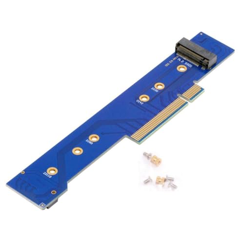 chenyang M.2 NVMe to PCIe 3.0/4.0 X8 Adapter Dual NVMe/AHCI SSD to PCI Express Gen4 Expansion Adapter