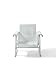 Crosley Furniture Veranda Metal Outdoor Single Glider Chair - Alabaster White