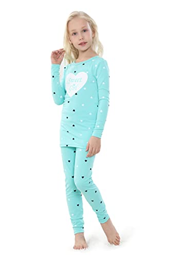 MyFav Girls' Comfy Sleepwear Hearts Shape Pajama