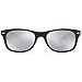 GAMMA RAY UV400 52mm Adult Classic Style Sunglasses – Mirror Silver Lens on Black Frame