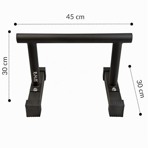 RAMASS Parallele Calisthenics, Gymnastics, Fitness, Free Body for Men and Women, Steel Alloy