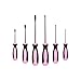 Pink Power Magnetic Screwdriver Set - 6 Piece Phillips Head and Flat Head Hand Pink Tool Set for Women & Ladies - Insulated Screwdriver Kit with Magnetic Tip - Screw Drivers Set
