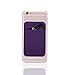 Magic Vosom Card Secure Holder Stick on Lycra Wallet Pouch Support iPhone 6 7 Samsung Galaxy and Blu Smartphones Purple
