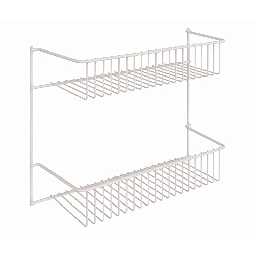 ClosetMaid 8002 Rack de parede de 2 andares, 30,5 cm de largura