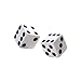 Adorox 100 Pack Opaque Square Dice Pips Dots Board Games Casino Poker Party Favors