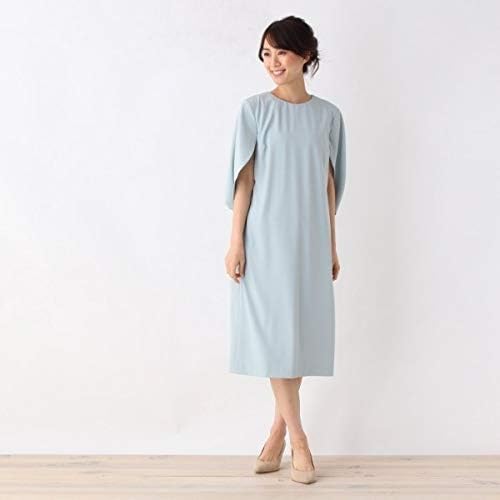 Amazon Co Jp オペークドットクリップ Opaque Clip 42 Ll Web限定サイズ ダブルクロスケープスリーブワンピース ダークグリーン 023 40 L 服 ファッション小物