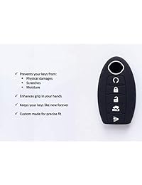 Autobase - Carcasa de silicona para llave de coche para Nissan Armada Murano Rogue Maxima Altima Sedan Pathfinder