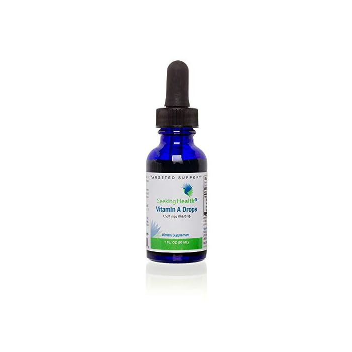 Seeking Health Vitamin A Drops, 1507 mcg of Liquid Vitamin A for Immune System and Prenatal Health, Eye and Skin Health…