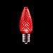 HLO Lighting Set of 25 Red C9 Christmas Lights | Faceted C9 LED Christmas Light Bulbs for Indoor & Outdoor Use | Durable C9 LED Lights | Replacement C9 Bulbs