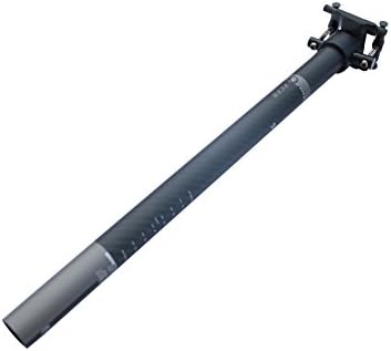 FCFB gray black matt seat post full carbon fibre bike seat tube MTB/road 27.2/30.8/31.6*400mm offest 0 degree 3k finish (27.2*350mm)