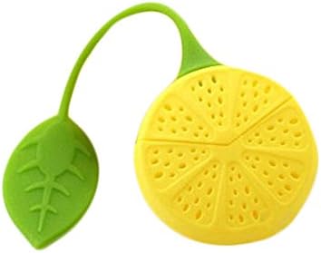 Lemon Tea Infuser for Loose Tea - Silicone Tea Leaf Infuser Handle for Loose Leaf Grain Tea Cups, Mugs, and Teapots