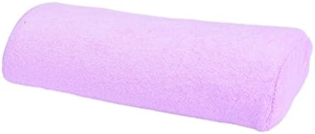GREAT DEAL STORE 1pc Hand Rest Cushion for Nail Art Manicure Soft Hand Pillow Cosmetic Practical Column (Purple)