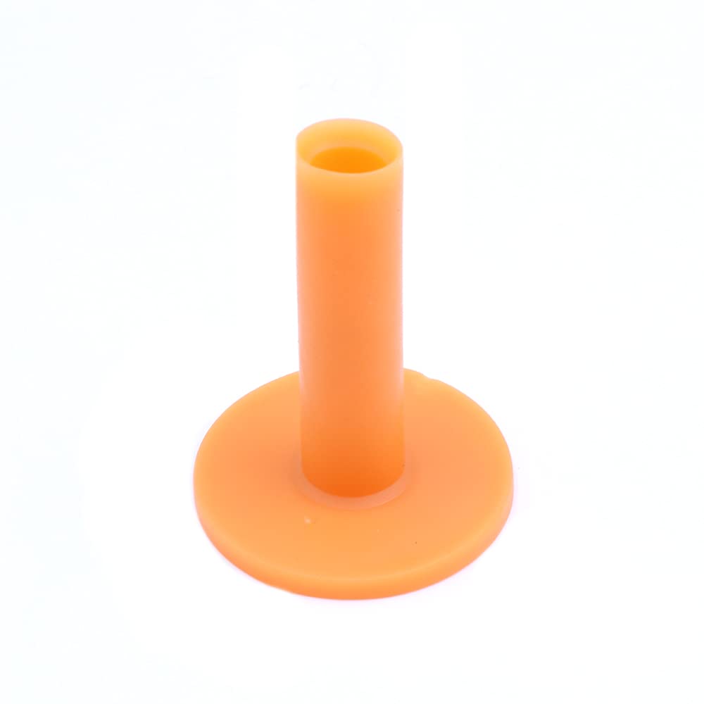 Namvo 10pcs Golf Rubber Tees for Driving Range Mats Ball Holder,Tees Holder Tee Training Practice Ball Holders Beginners Yellow