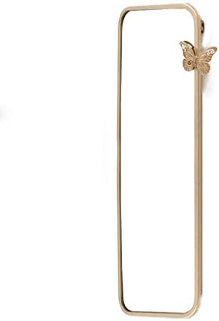 KTYXDE Mirror Wall Hanging Rectangular Fitting Mirror Gold Butterfly Floor Mirror Student Dormitory Fitting Mirror 115x25x1cm Wall Mirror