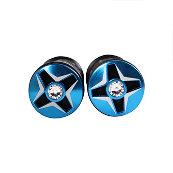 NCY Aluminum Grip Set (Turquoise, 7/8"); Universal