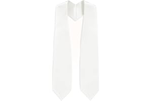 CLERKMANS Unisex Adult 62" Long Plain Graduation Stole Sash