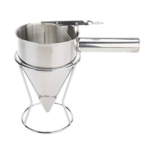 XMSound Piston Funnel,Stainless Steel Confectionery Funnels with Stand