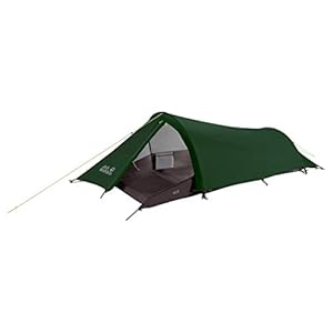 Jack Wolfskin Gossamer Robust 1 Person Tunnelzelt Zelt, Mountain Green, ONE SIZE