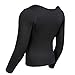 Women Sauna Suit Waist Trainer Neoprene Shirt for Sport Workout Corset Hot Body Shaper Top (XL, Black#2 long sleeves)