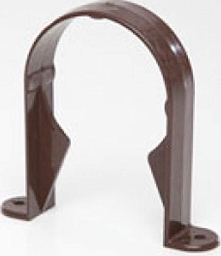 Pack of 3 x POLYPIPE RR138 Brown Socket Bracket/Clip for 68mm Round downpipe
