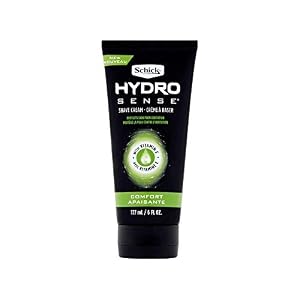 Schick Hydro Sense Comfort Shave Cream for Men, 6 Ounce, 3 Count