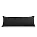 EVOLIVE Ultra Soft Microfiber Body Pillow Cover/Pillowcases 21"x54" with Hidden Zipper Closure (Black, Body Pillow Cover 21"x54") primary